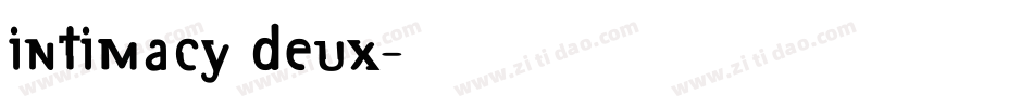 intimacy deux字体转换